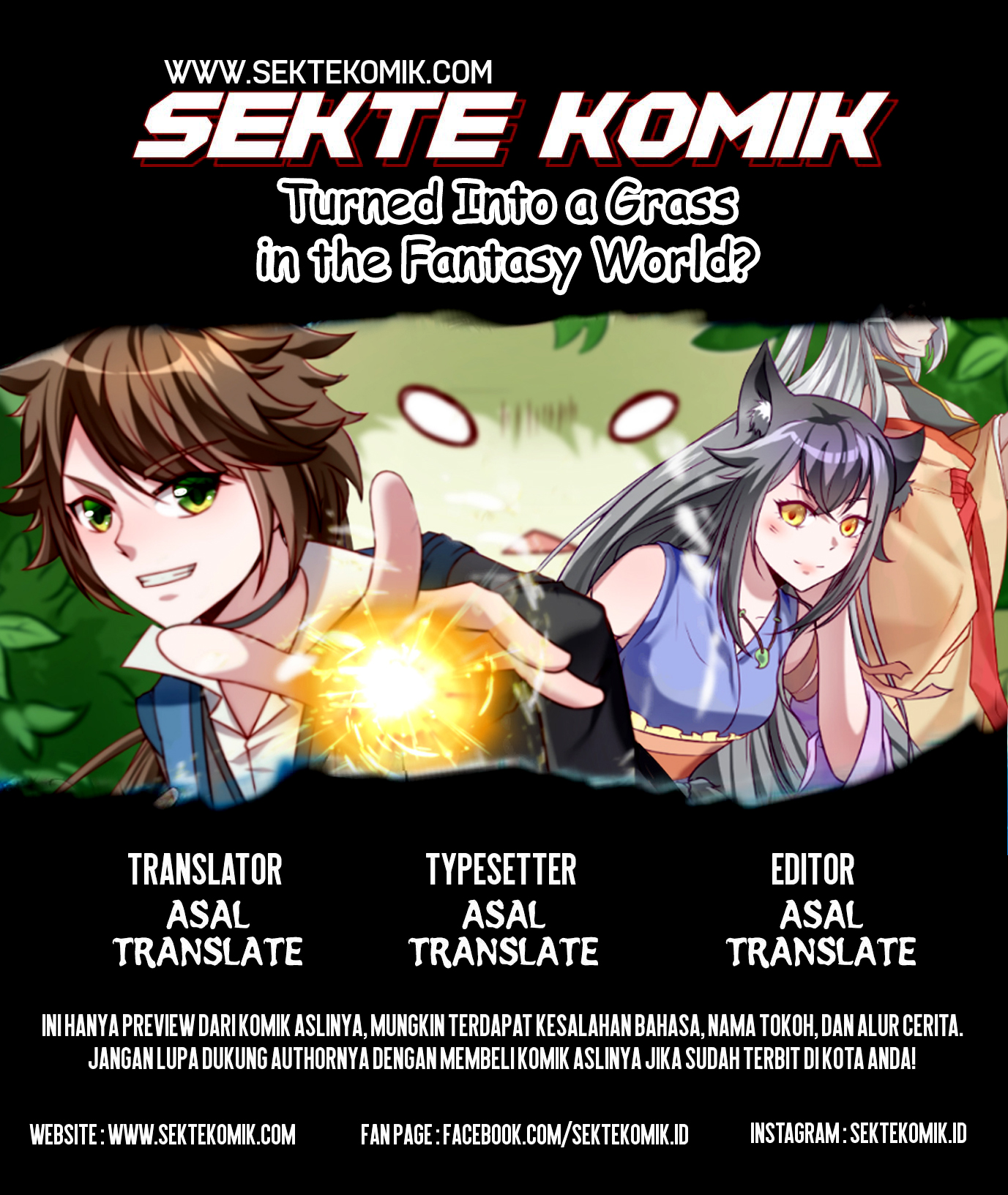 Turned Into a Grass in The Fantasy World? Chapter 01 Gambar 1